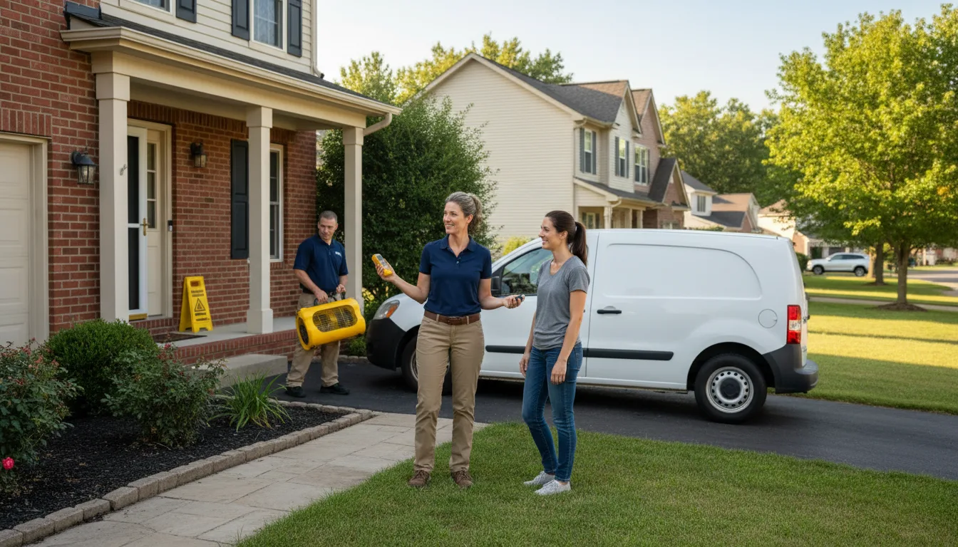 Residential water damage restoration in Diberville, MS
